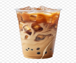 Iced coffee latte